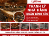 Thanh lý nhà hàng quận Bình Tân