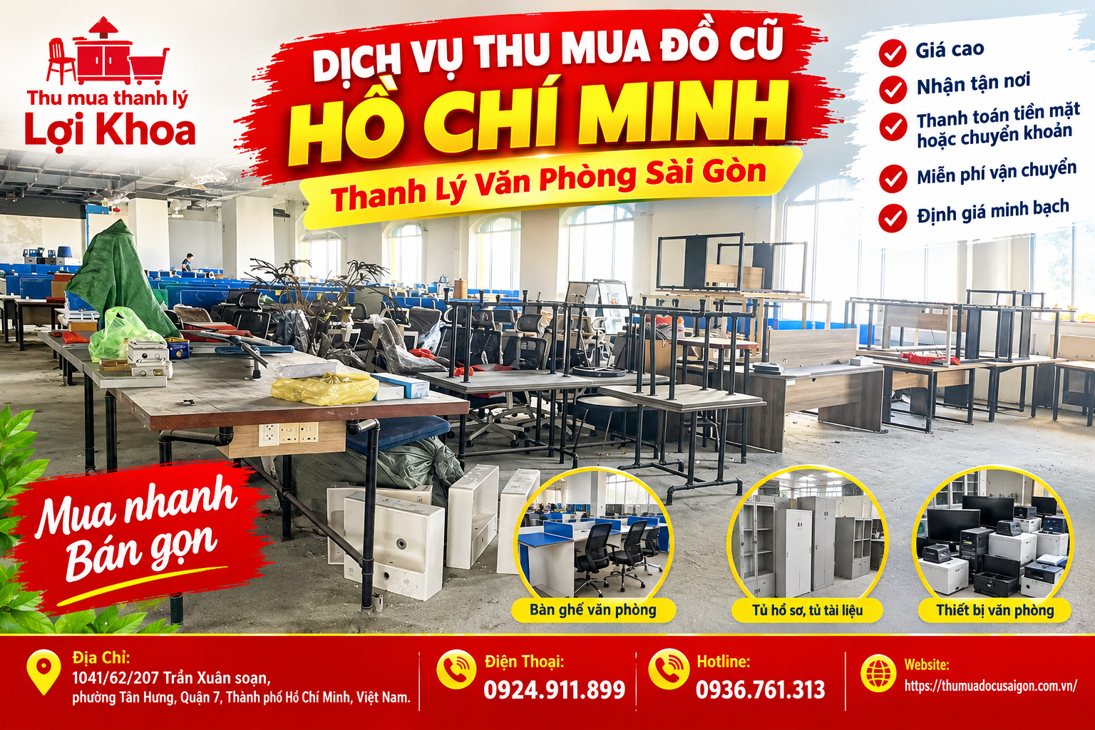Dịch vụ thu mua đồ cũ Hồ Chí Minh