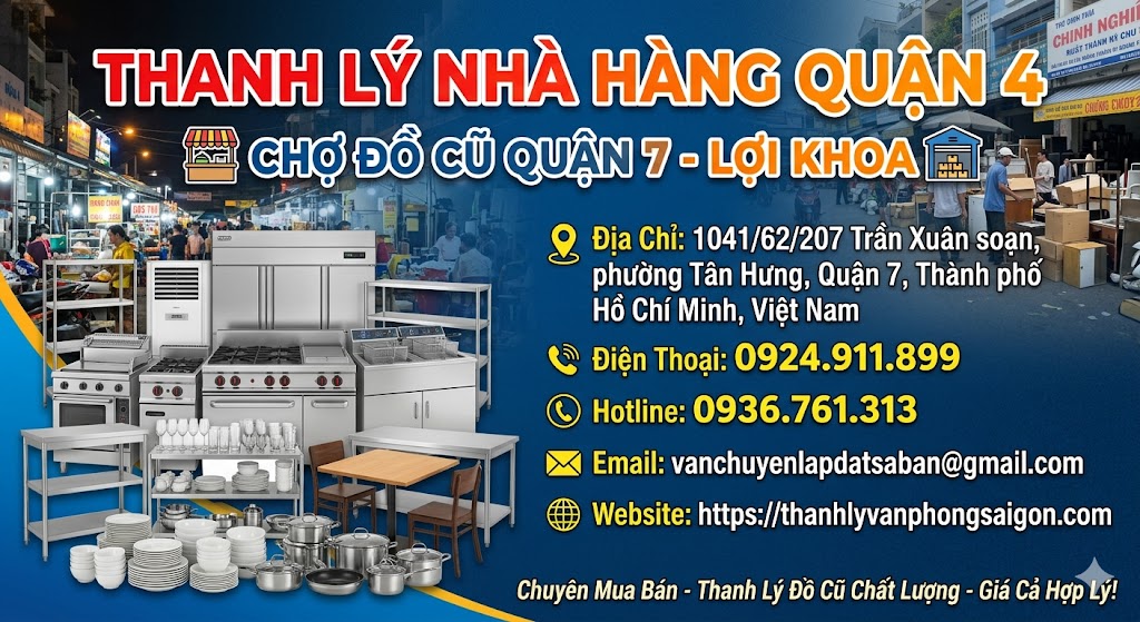 Thanh Lý Nhà Hàng Quận 4