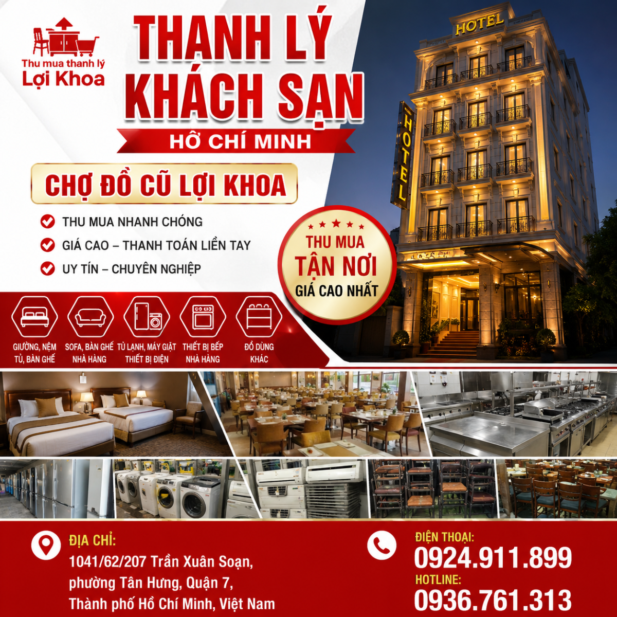 Thanh lý chăn ga gối nệm khách sạn