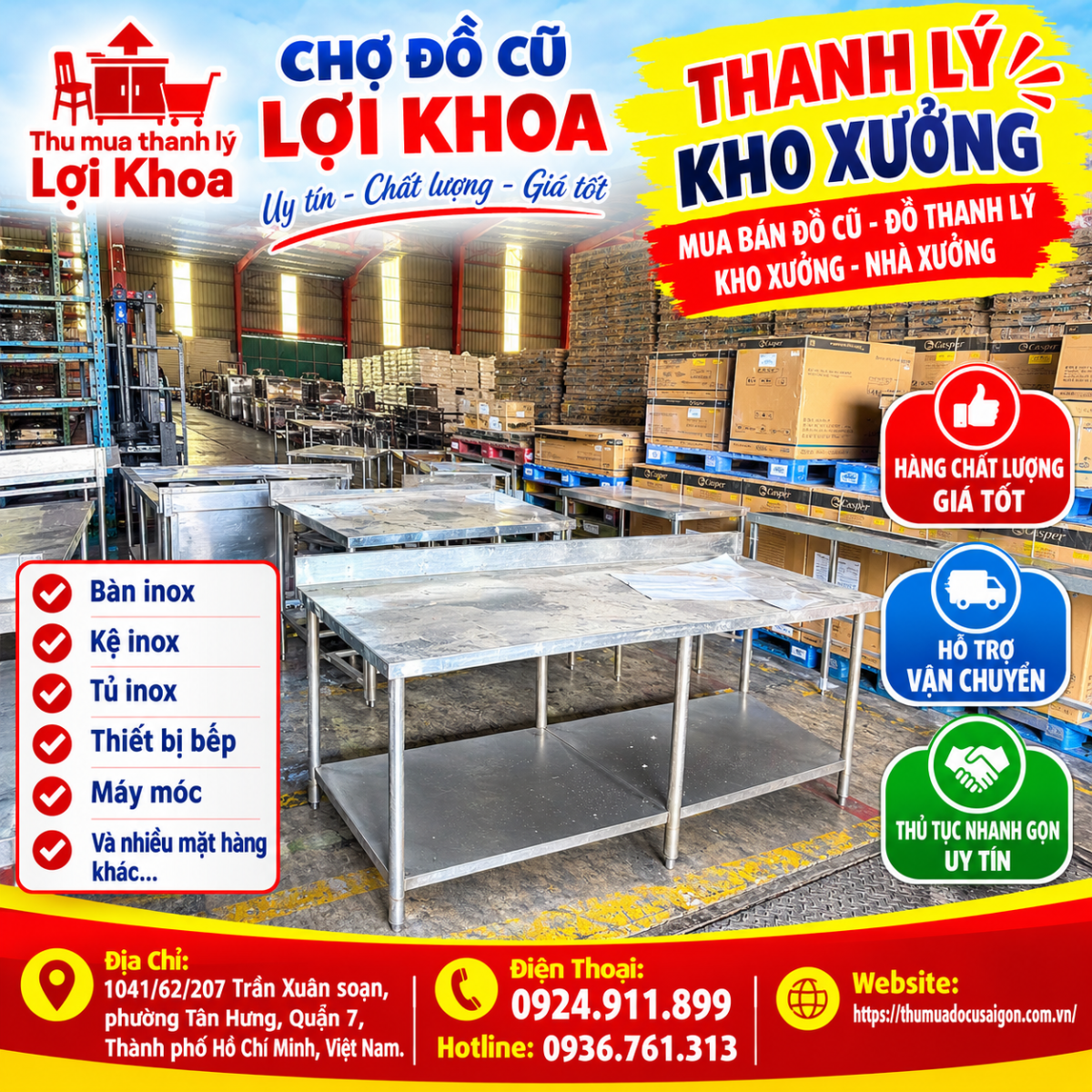 Thanh lý kho xưởng