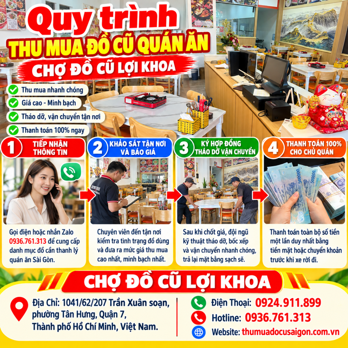 Thanh lý quán ăn Sài Gòn