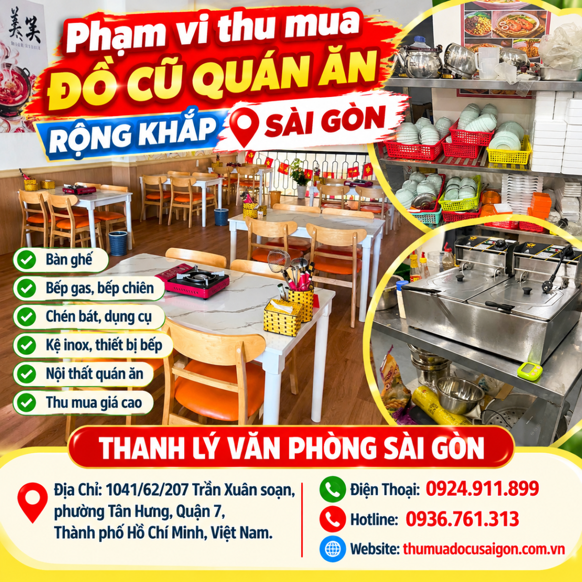 Thanh lý quán ăn Sài Gòn