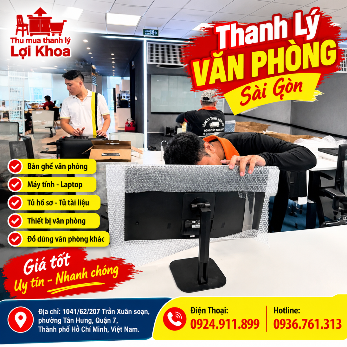 Công Ty Thanh Lý Đồ Văn Phòng Cũ
